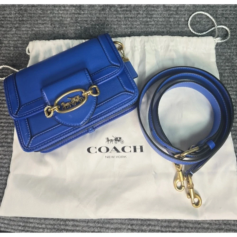 Vintage Coach Blue Leather Purse